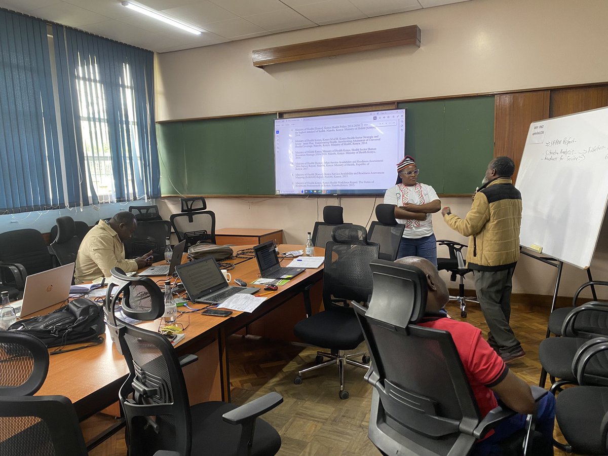 Nainmirayuh's tweet photo. The beauty of pouring out oil is that you can’t pour without yourself being oiled. A lot of shared learning has happened within the past 2 days w/ @KEMRI_Kenya and I am happy as this will help to improve on the #EvidenceBarometer. #EIDM in policy #REAP @ebase_africa https://t.co/g43X569KDZ