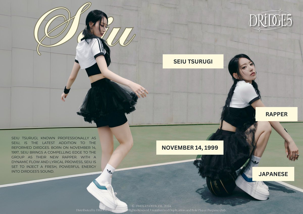 ᅠ
ᅠᅠ

ㅤ𝗧͟𝗵͟𝗲͟ 𝗔͟𝗿͟𝗿͟𝗶͟𝘃͟𝗮͟𝗹͟ 𝗼͟𝗳͟ 𝘁͟𝗵͟𝗲͟ 𝗙͟𝗶͟𝗿͟𝘀͟𝘁͟ 𝗗͟𝗮͟𝗺͟𝘀͟𝗲͟𝗹
ㅤ
ㅤFrom the shadows of Tokyo's neon
ㅤstreets, 𝐒𝐞𝐢𝐮 𝐓𝐬𝐮𝐫𝐮𝐠𝐢 emerges—sharp,
ㅤpoised, and with verses like blades.

ㅤ#DRIDGE5_Seiu

ᅠᅠ
ᅠᅠ