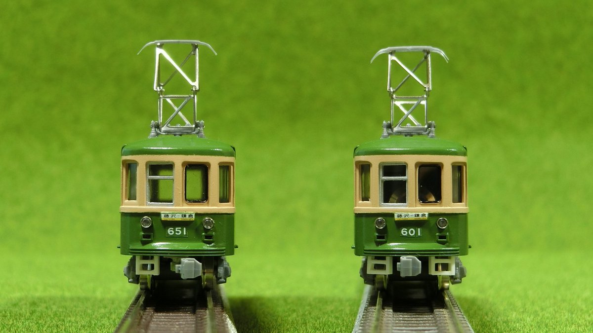 1000形タイプキットのオマケとして入っている江ノ電600形タイプも完成