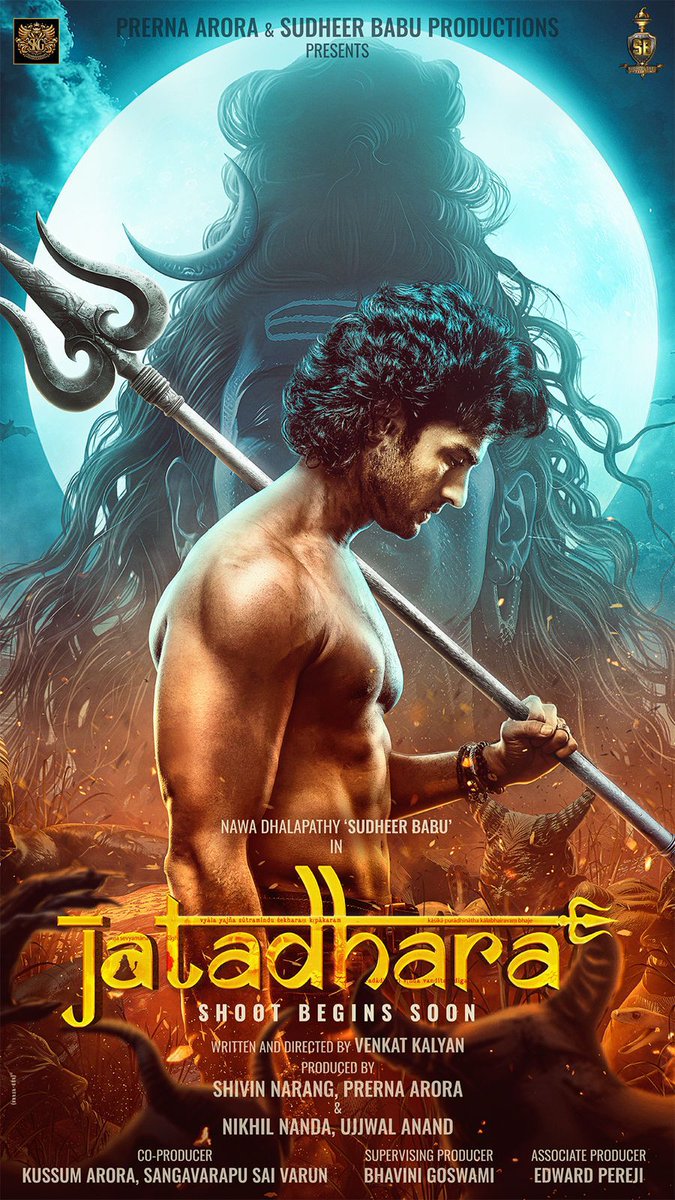 FilmyBowl's tweet photo. The most ambitious #Sudheer19 is Titled as #Jatadhara 🔱
#JatadharaFirstLook out now ❤️🔥
A Telugu - Hindi Bilingual
Starring Nava Dhalapathy @isudheerbabu https://t.co/GcyOlYvsOp