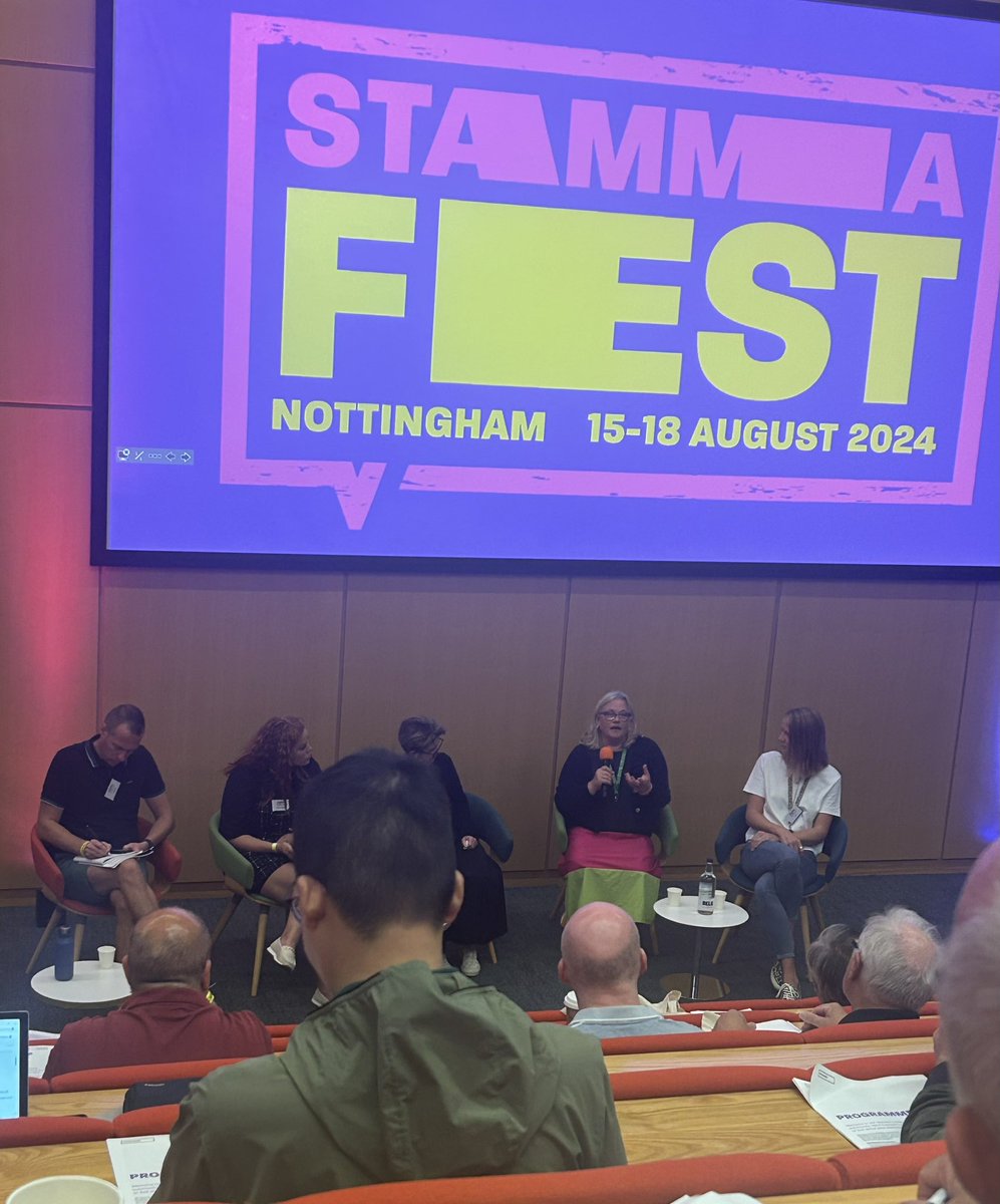 Dj3Johnston's tweet photo. Amazing coincidence! In last week had two friends talk about difference made by amazing Sunflower Lanyard scheme. And then yesterday at #STAMMAFEST Annette Cmela from @sunfsunflower recounted origins in one person’s observations. The power of one! #hiddendisabilities @stammer https://t.co/sFk05XYoVO
