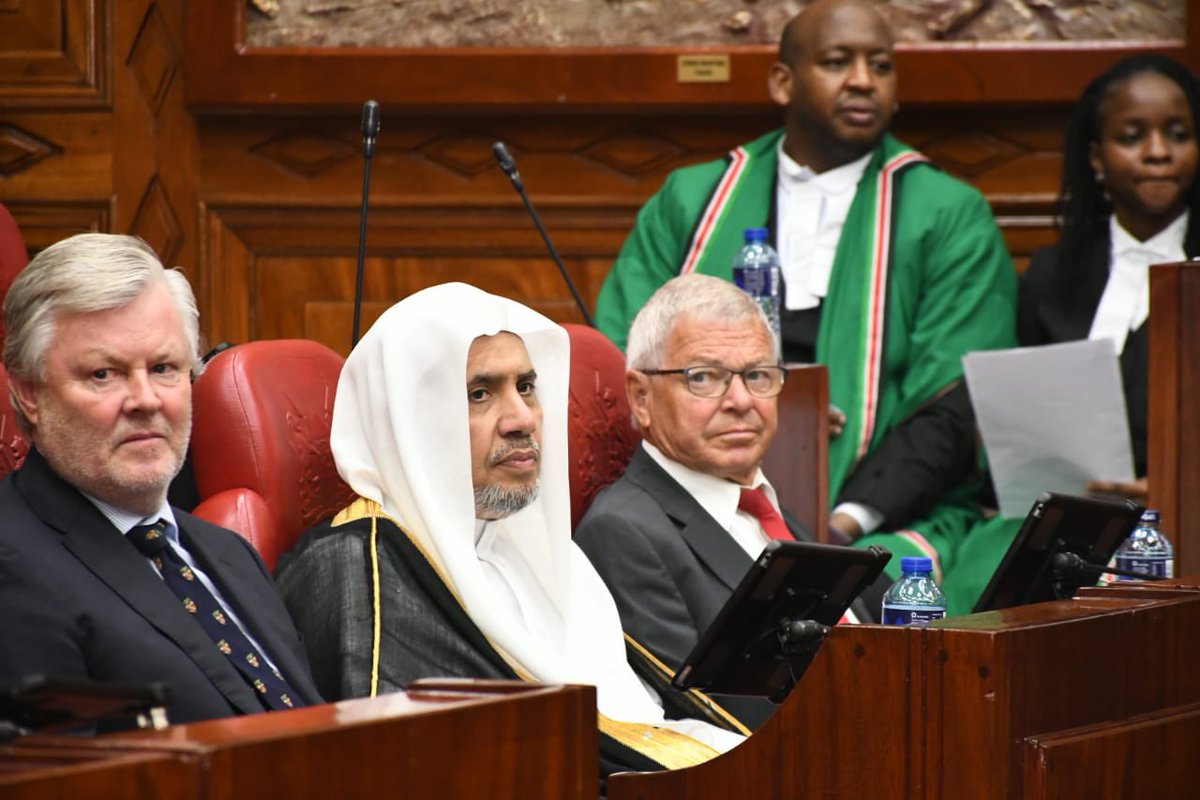 MungaiPhoebe's tweet photo. We are delighted to host H.E. Sheikh Dr. Mohammed Al-ssa, Secretary-General of @MWLOrg_en,  @BondevikKM, Former Prime Minister and founder of @oslocenter, Chairman of the Oslo Crnter @FinnJarleRode, and @realjohngitonga, chairman of the @YoungMPsKenya. We look forward to their insight and contributions to today's plenary session. 
#YouthAssembly