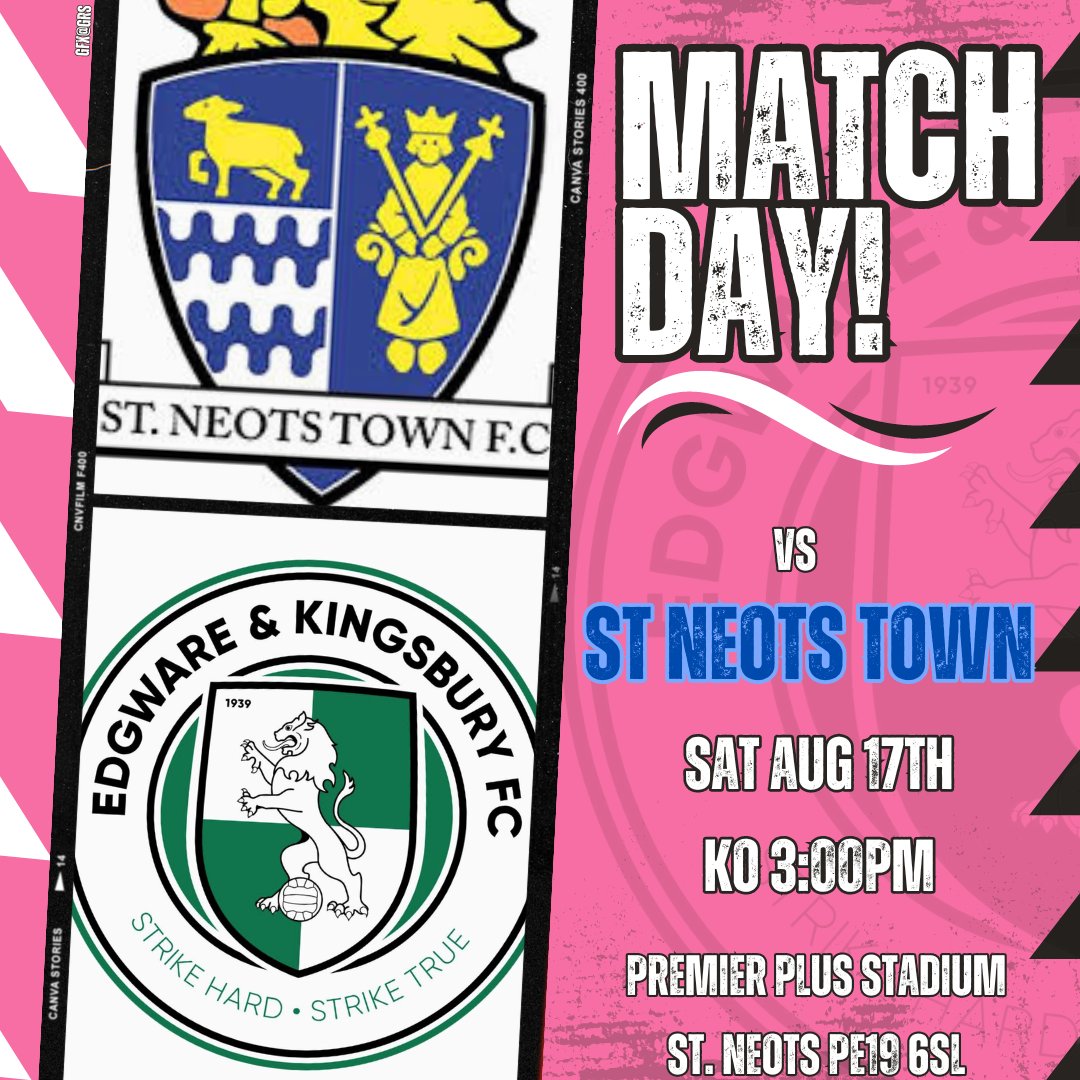 MATCHDAY!

We travel to Cambridgeshire this afternoon to face <a href="/StNeotsTownFC/">St Neots Town F.C. Official</a> in the <a href="/EmiratesFACup/">Emirates FA Cup</a> Preliminary Round tie

COYW 💚 #thewares