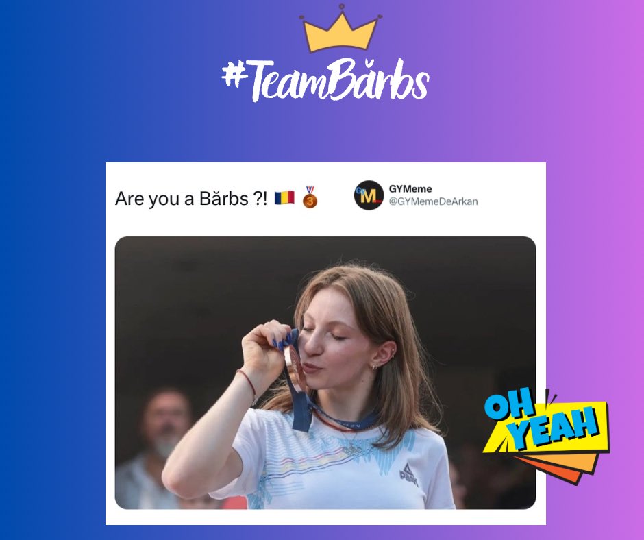 fangymnastics's tweet image. Yes!🫶 @GYMemeDeArkan 
#teamBărbs