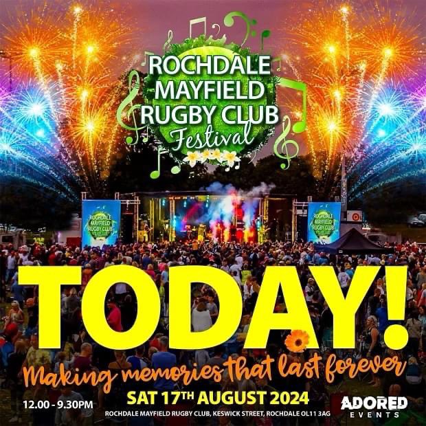 Mayfieldrl's tweet photo. 👊FESTIVAL DAY
2250+ tickets already been sold with last minute tickets still available to purchase either at the club or by using the link⬇️
https://t.co/QSTuW47veb
Remember the more tickets we sell, the more money we raise for our great club.
#CommmunityEngagement https://t.co/zFX82bJCSq