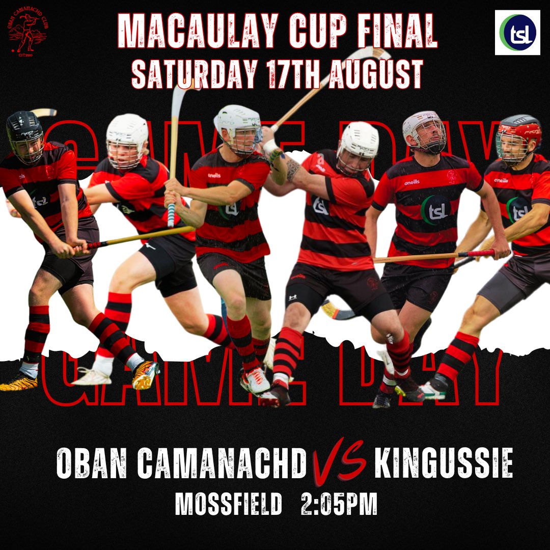 CUP FINAL SATURDAYS 🏆

Let’s GO 👊🏽🏑💪🏽

@ShintyCentral | <a href="/camanachd/">Shinty</a> | <a href="/KCamanachd/">Kingussie Camanachd</a> 

#WeAreTheObanCamanachd🔴⚫️