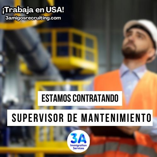 3Aimmigration's tweet photo. https://t.co/07C4zZyLYa
☝️Clik aquí para obtener la descripción de la vacante
Eres supervisor de Mantenimiento?
Tienes inglés nivel C1
-TN visa
-Estás listo para sumarle a tu carrera?
APLICA AHORA!
#MaintenanceSupervisor #MexicanAmerican #LatinoLeadership #HispanicProfessionals #DiversityInWorkplace #LatinoTalent #CulturalDiversity #LatinoCommunity