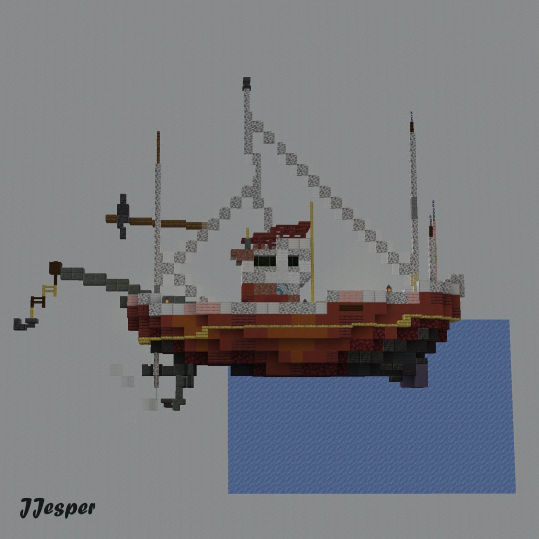 Jjesper05's tweet photo. Small boat based on an artwork by Mauro Belfiore 

#Minecraft #Minecraftbuilds #minecraft建築コミュ https://t.co/490FFW71L4
