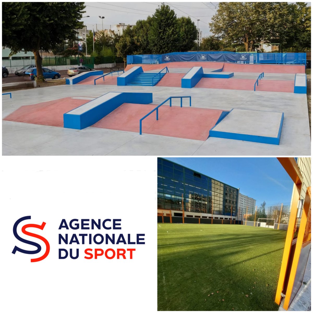 Prefet92's tweet image. Plan 5000 équipements sportifs – Génération 2024

En cette année des #JOP2024 et avec le soutien de         l’Agence Nationale du Sport, le skatepark de         @VilleneuveLaGarenne 🛹, l’équipement sportif Gatinot à #Chatillon et de nombreux équipements sportifs, ont pu voir le