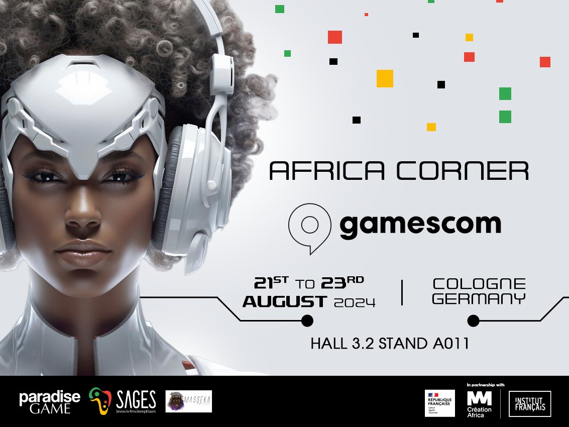 madibaOlivier's tweet image. Le jeu vidéo africain sera à la GAMESCOM 2024 à Cologne (moi aussi) 
10 studios Unis ensembles pour montrer la puissance d'un marché émergeant.

Nous sommes le continent de l'art, la créativité et la culture. Merci aux partenaires internationaux qui nous ont invité.
RT apprécié.