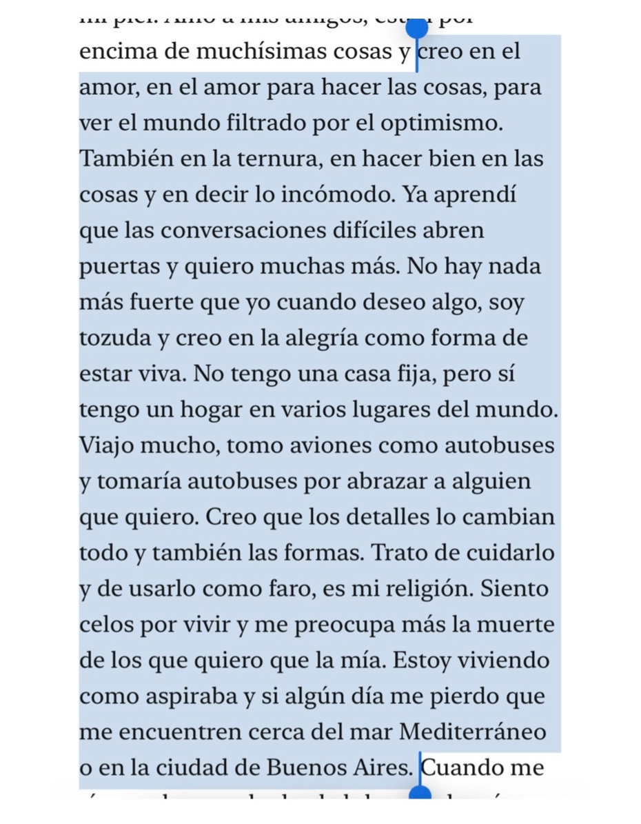«No hay nada más fuerte que yo cuando deseo algo»
