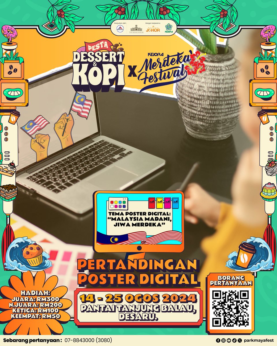 parkmaya_fest's tweet photo. Mention kawan korang yang power buat design! 🫵🏻😍 Peluang untuk dorang menang hadiah tunai 🤩🤩 https://t.co/kHaFKG9Saz
