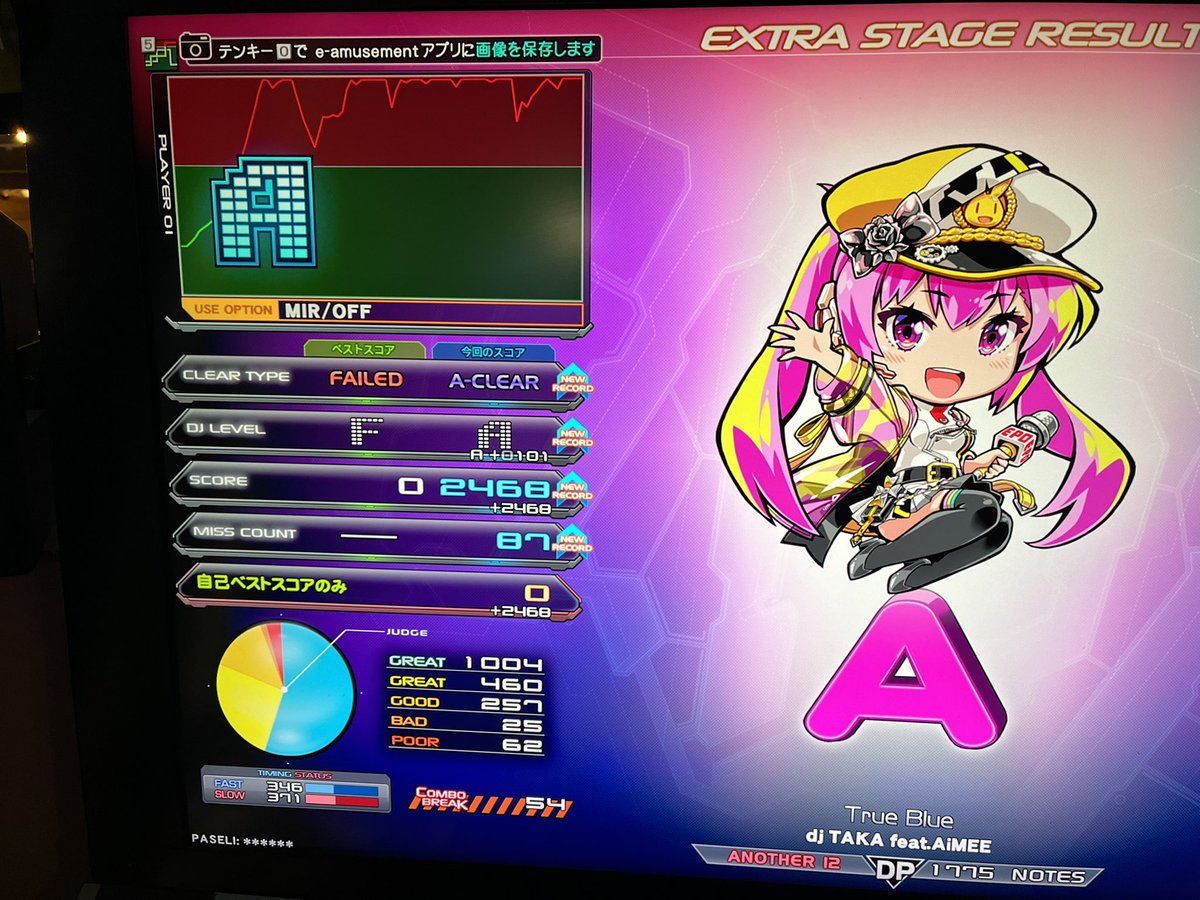 今日のおビート
smaltとtrue blueはイージーかノマゲくらいはできそう