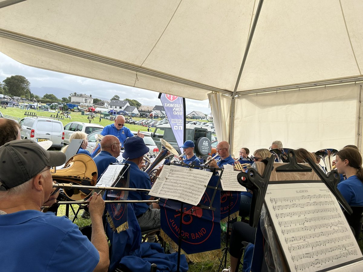 Out with <a href="/EgremontTBand/">Egremont Town Band</a> at #GosforthShow and the sun is shining