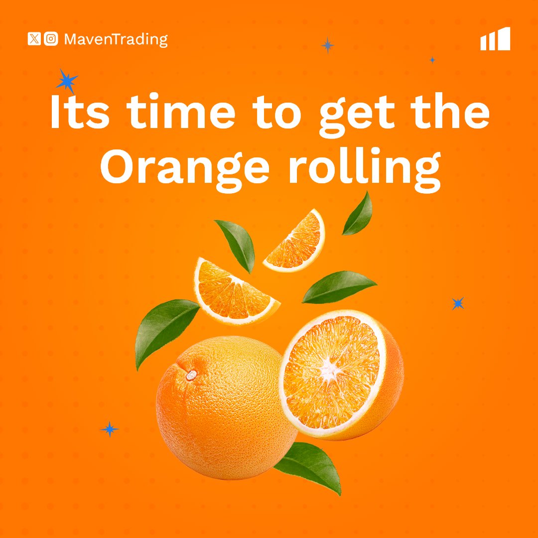Maventrading's tweet photo. Here in the Maven world we say it’s time to get the Orange rolling! 😉 https://t.co/J49sZ3489E