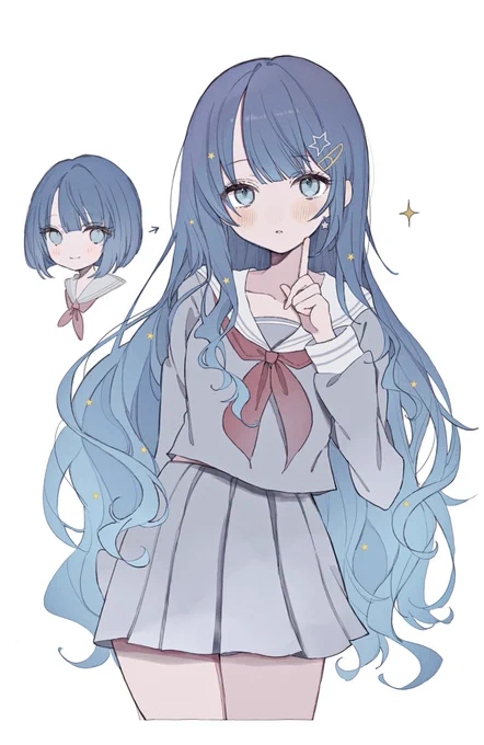 普段ショートの子のロング好き #prsk_FA 