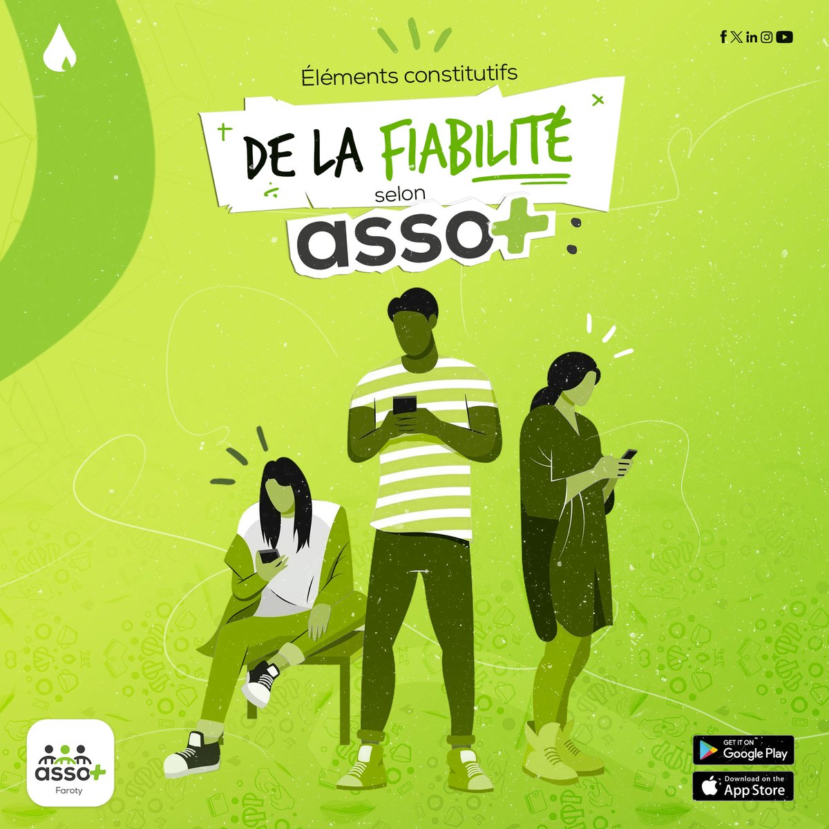 La tontine de demain, c'est aujourd'hui avec Asso+.

Nous savons à quel point la confiance est essentielle dans toutes les relations, y compris celles basées sur la mutualisation comme la tontine. Il est donc important d'utuliser une plateforme fiable pour:

⏬