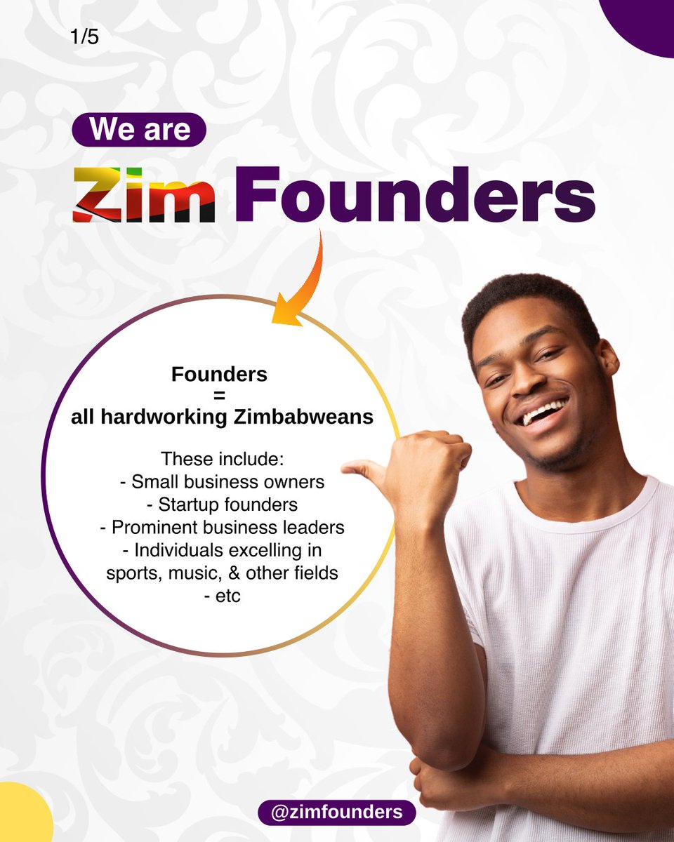 zimfounders's tweet photo. At ZimFounders, we are dedicated to amplifying success stories, providing valuable resources, and fostering a supportive community. Join us in empowering the next generation of entrepreneurs, professionals, leaders and change-makers! 🇿🇼

#ZimFounders #Zimbabwe #zimbabwe🇿🇼 https://t.co/qUWHwWrt9n