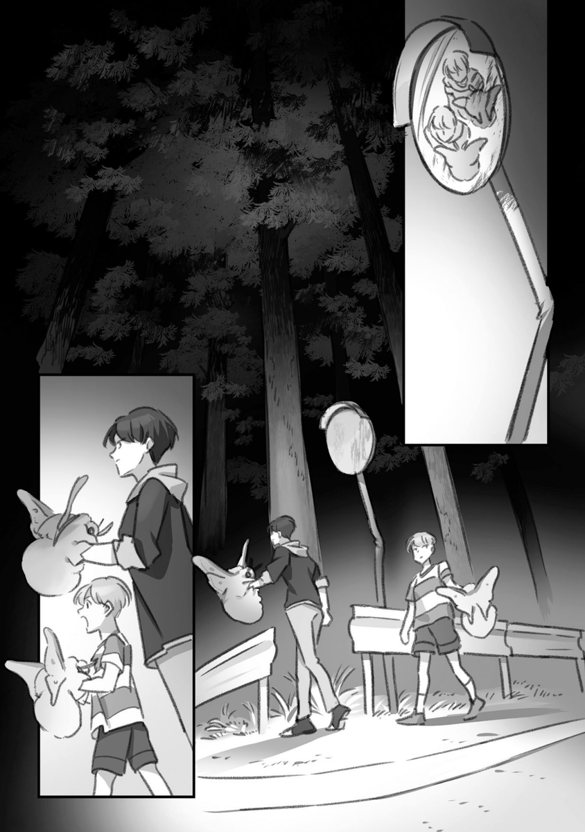 肝試しに乱入するでかモス(3/4) 