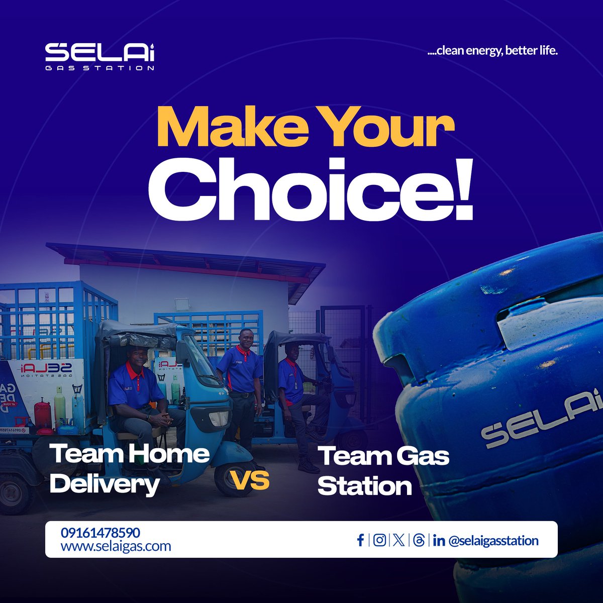 selaigasstation's tweet image. Which team are you on? 🤔

Make your choice NOW. Call/WhatsApp 09161478590 for home delivery or visit our gas station today⛽

#SELAIGas #GasStationInAgege #PremiumGas