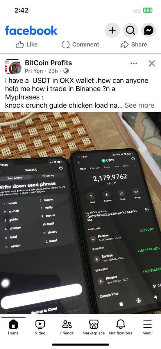 anndylian's tweet photo. Many social accounts sharing their crypto wallet private keys. Do not fall for this. You will realized that there is not enough to pay for gas fees and when you transfer them in, it will be drained. Remember this. https://t.co/850iZ9YXL8