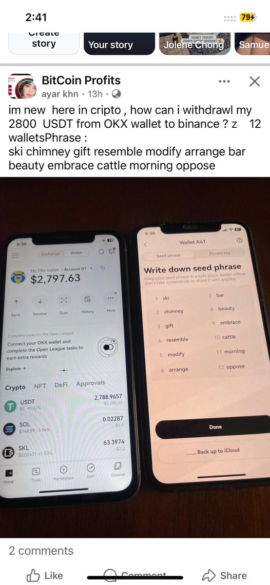 anndylian's tweet photo. Many social accounts sharing their crypto wallet private keys. Do not fall for this. You will realized that there is not enough to pay for gas fees and when you transfer them in, it will be drained. Remember this. https://t.co/850iZ9YXL8