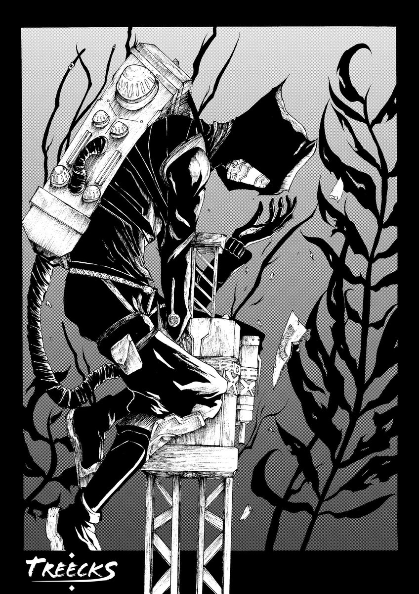 Treecks__'s tweet image. “You know, rails are a kind of bird too.”
“Get out.”

#riskofrain
#riskofrain2
#riskofrainreturns
#riskofrainfanart 
#art #fanart #traditionalart 
#railgunner