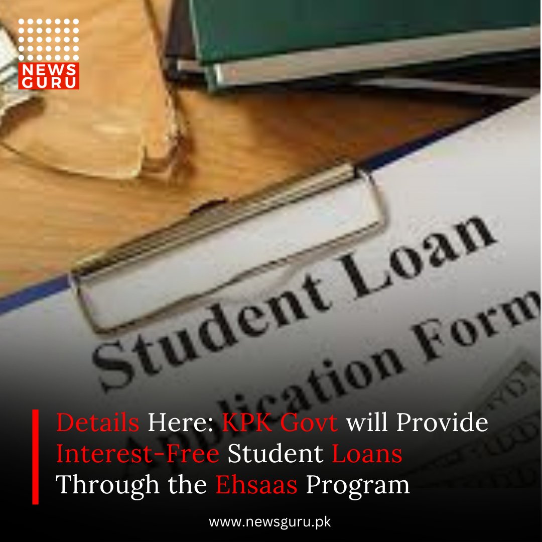 newsgurupk's tweet image. Details Here: KPK Govt will Provide Interest-Free Student Loans Through the Ehsaas Program

Read more: newsguru.pk/pakistan/detai…

#NewsGuru #KhyberPakhtunkhwa #EhsaasProgram #InterestFreeLoans