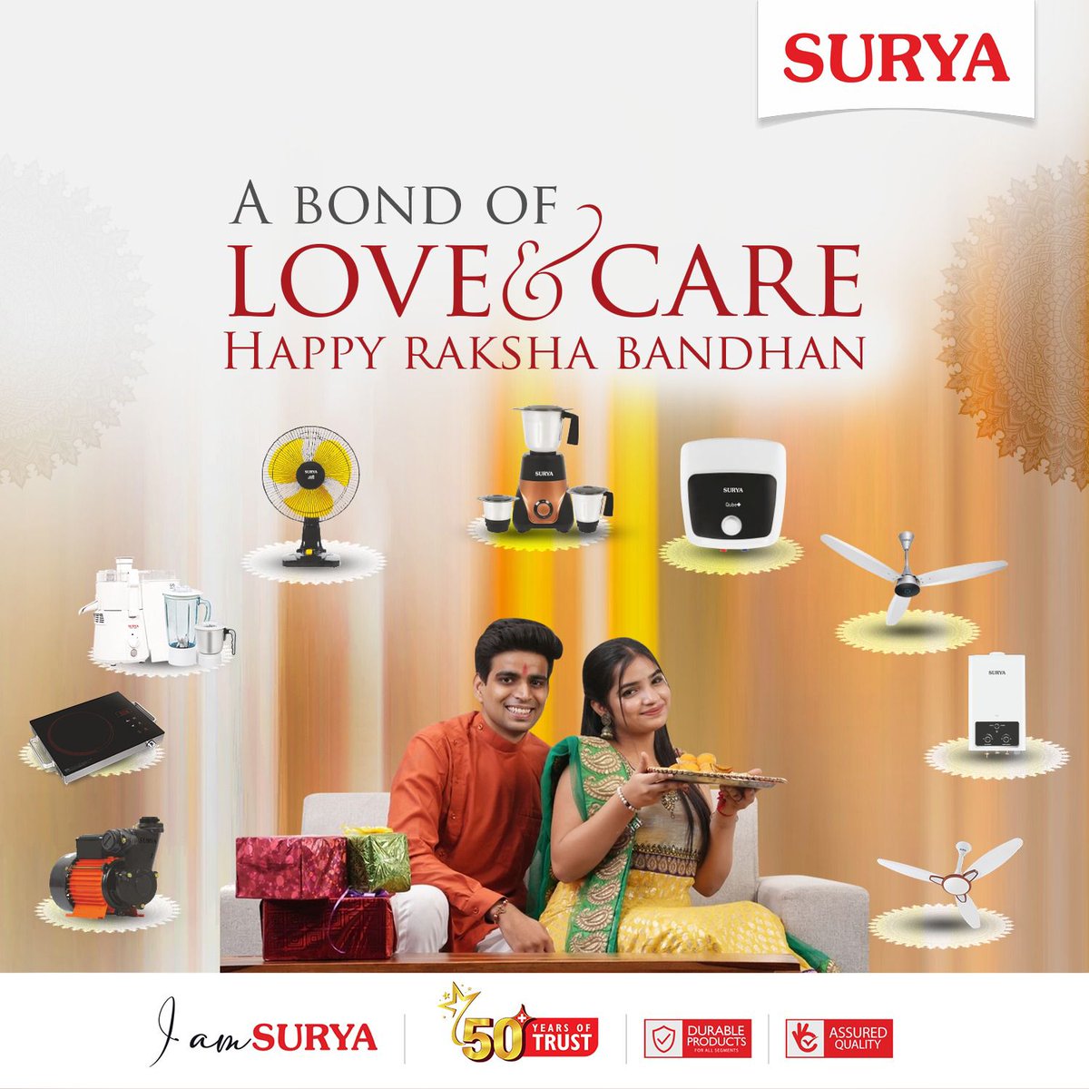 surya_roshni's tweet image. This Rakshabandhan, give your sister the gift of Surya Home Appliances—efficient, stylish, and crafted with care. A gift she’ll love and cherish, just like your bond.

#rakshabandhan2024 #giftofprotection #suryaappliances #loveandcare #shinewithsurya #giftofconvenience