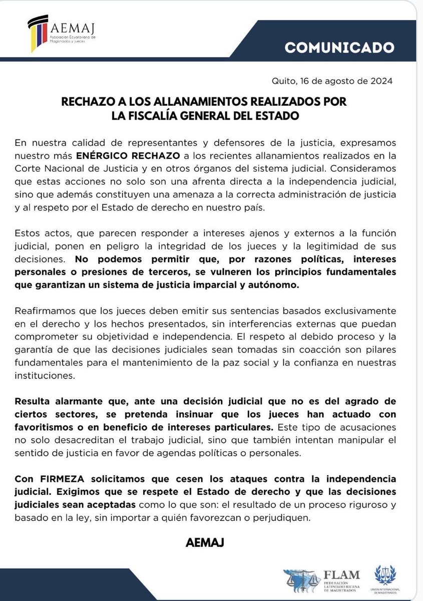 MashiRafael's tweet photo. ¡Por fin un comunicado a la altura de las circunstancias!
Ahora los allanarán a todos... https://t.co/zo7NlpyBop