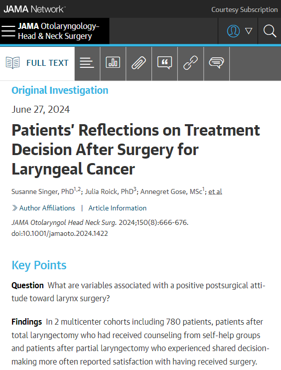 JAMA Otolaryngology – Head & Neck Surgery tweet media