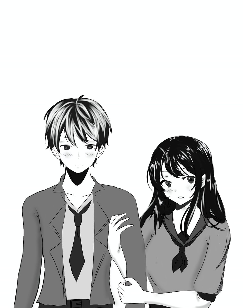 CPCPRODUCTIONS's tweet photo. Manga boy and girl holding hands
#mangaart 
#highschool 
#art 
#digitalart
#TrendingNow
#ArtistsOfTwitter
#portraits
#artpiece  #Romance https://t.co/i199SqV88c