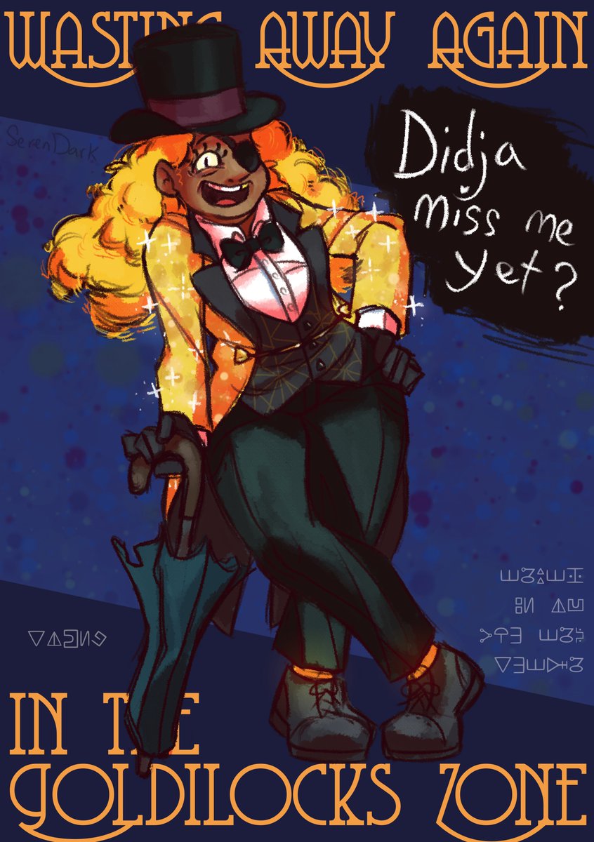 SerenDark_'s tweet photo. I just HAD to draw Bill from @/ckret2's incredible ongoing fic, "Wasting Away Again in the Goldilocks Zone"! I really recommend it!!
#gravityfalls #billcipher

👁️Tumblr (64 chapters, new weekly)
https://t.co/tVa5OKJKAm
👁️AO3 (6 uploaded, new weekly)
https://t.co/htngrkrpKp https://t.co/IBX4kaJvSB