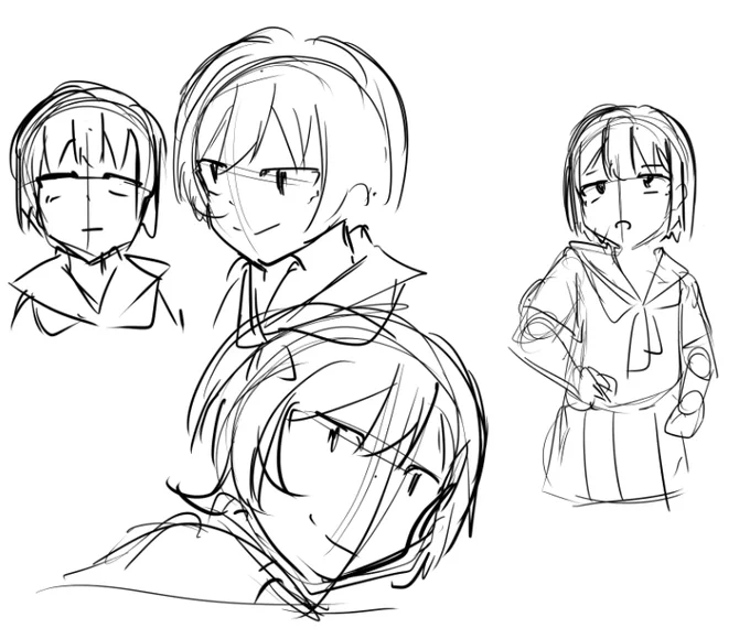 AI使った漫画描き方例。数コマくらいは一気にやった方が大分早い。
1:ざっと描く
2:とりあえず雑に変換
3:キャラデザに関わるところだけ雑に書いて変換
4:顔だけ描きこむ 