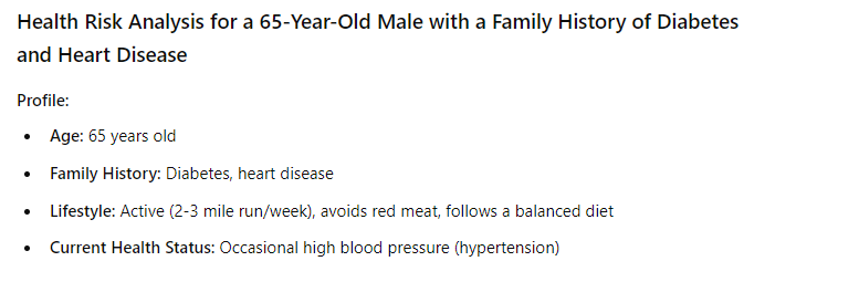 OncoPower's tweet photo. Do your know health risks and healthcare costs for next five years or ten years? Here is a risk analysis of 65 yo male: Know your health risks and costs today: https://t.co/ru3EhF71ZB https://t.co/AZCZN3dy6P