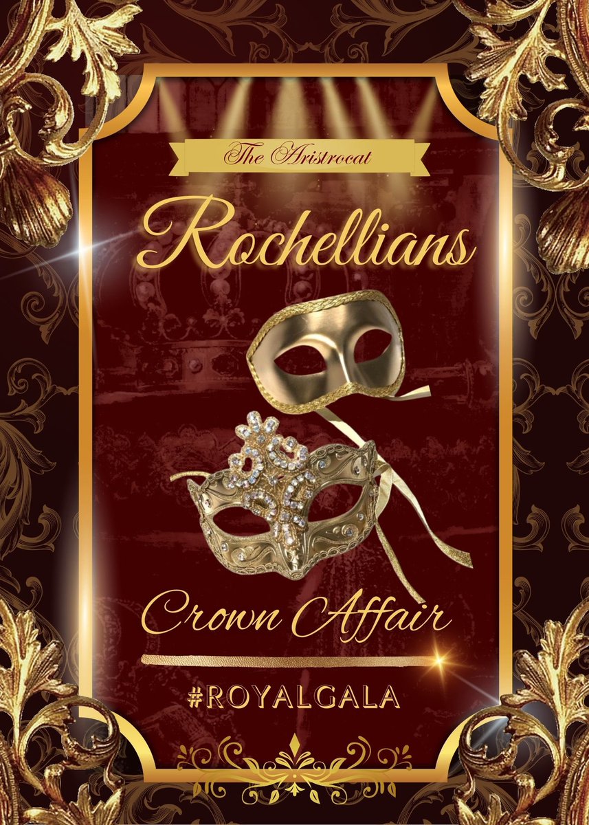 ‘𝗟𝗔 𝗡𝗨𝗜𝗧 𝗗𝗘𝗦 𝗙𝗢𝗬𝗔𝗡𝗖𝗘𝗦 𝗩𝗔 𝗔𝗥𝗥𝗜𝗩𝗘𝗥’ .. | A spectacular gala is just around the bend with a sophisticated vibe rendered in this lustrous poster. Making an appearance of an entanglement between royals that is firmly entrenched. 
#RochelliansGala