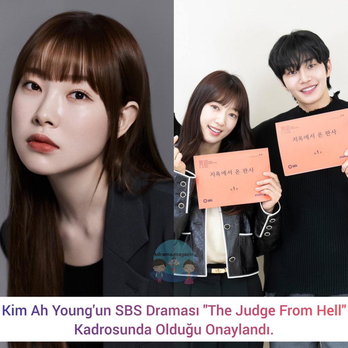 kdrama_magazin's tweet photo. #KimAhYoung'un SBS Draması #TheJudgeFromHell Kadrosunda Olduğu Onaylandı.
#AJudgeFromHell #KimInKwon #KimAhYoung #LeeKyuHan #KimJaeHwa #KimHyeHwa https://t.co/uEjSbHs7l6