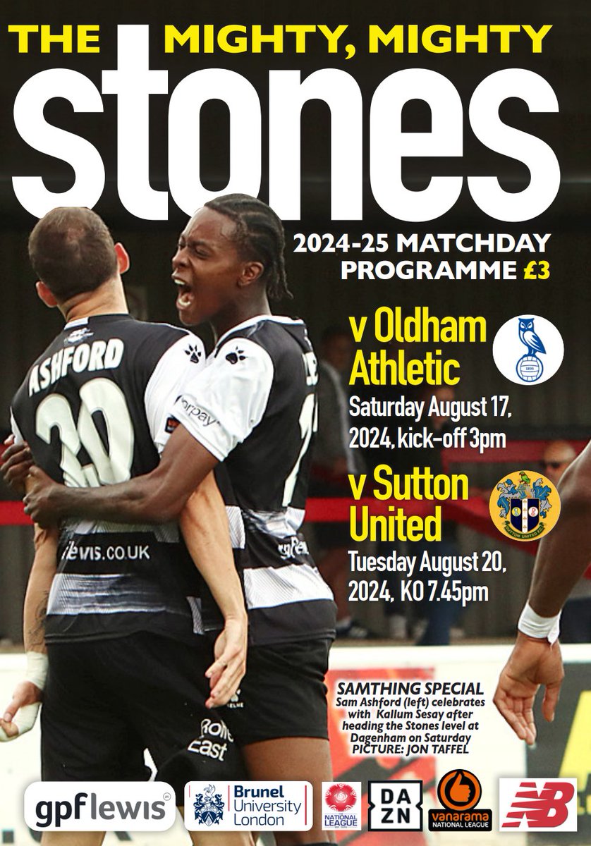MarkHyde13's tweet image. We are back... Today's @WealdstoneFC V @OfficialOAFC programme.  #buyone @NLprogs