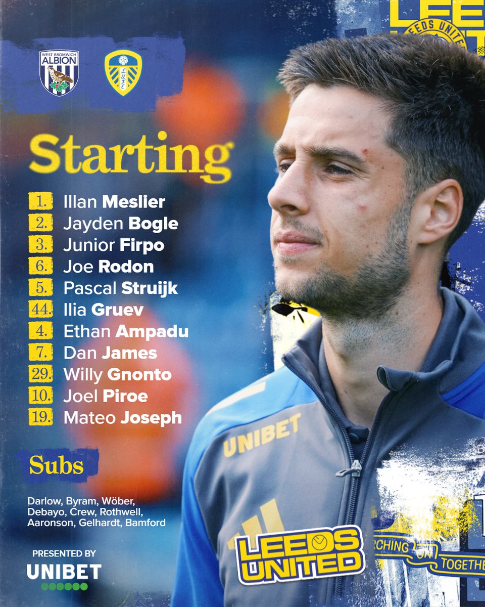 LUFC's tweet image. 📋 Your #LUFC Starting XI...