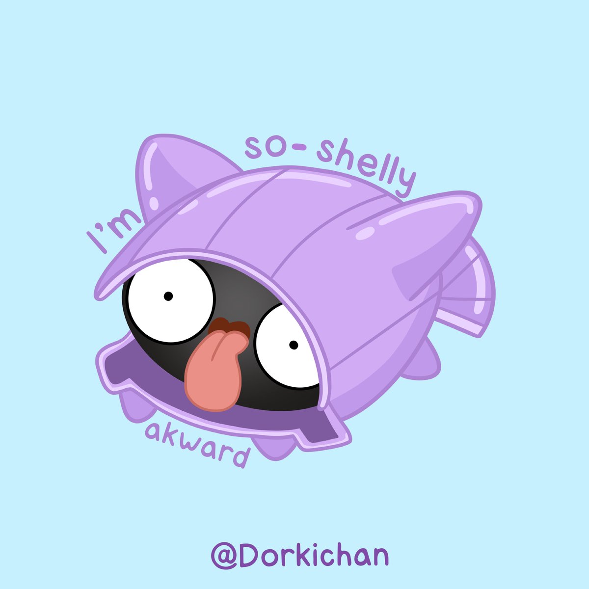 Dorkichan_Shop's tweet photo. When you feel a little awkward but still keep it cute! 😜💜
#pokemon #pokemonart #cuteart #fanart #shellder #relatablejokes #sociallyakward #stickershop #dorkichan https://t.co/XWlmvm4HSV