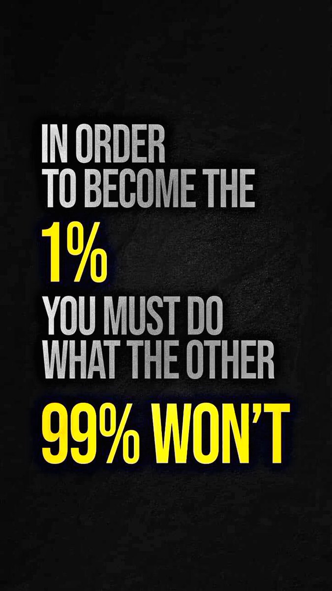 HeisMAJ0R's tweet photo. RISE AND GRIND, WARRIORS
The path to financial freedom isnโt easy. It takes dedication, discipline, and a willingness to step outside the norm.
While the majority of people remain stuck in their comfortable routines - you must do what 99% wonโt.
#Grindmentality #BeTheException https://t.co/8EgJ3l2lev