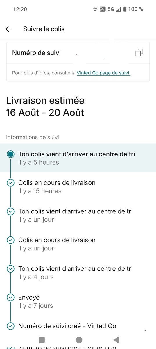 rstqueca's tweet photo. @vinted j'expédie un colis et il fait des va et vient.
Il faudra peut-être le livrer un jour non.🤔 https://t.co/YTIHE1m6QH