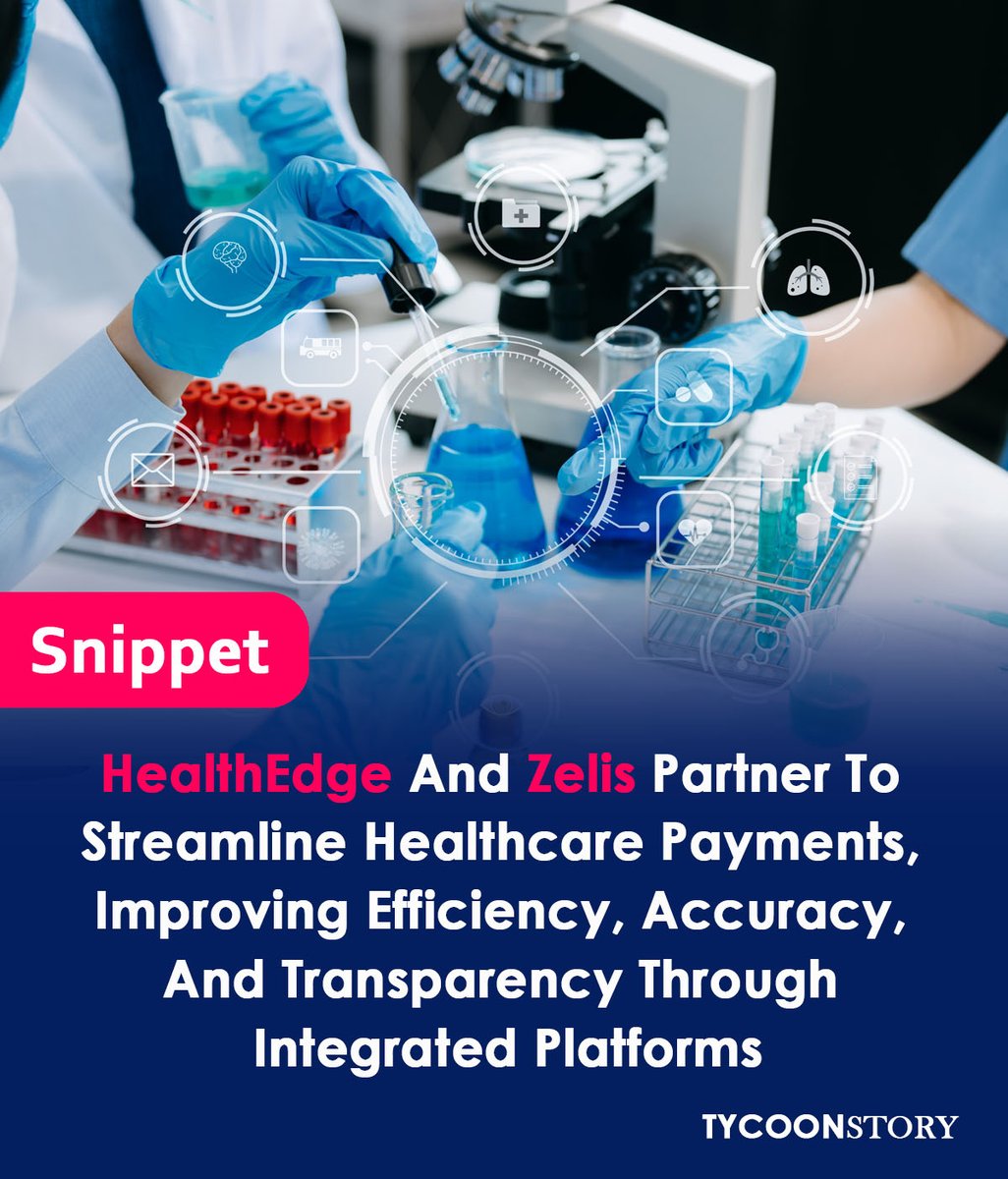 TycoonStoryCo's tweet photo. HealthEdge and Zelis Partner to Modernize Healthcare Payments
#healthedge #zelis #healthcarepayments #partnership #transparency #healthcareindustry #healthtech #fintech #paymentprocessing #healthtech #digitalhealth @HealthEdge @ZelisHealthcare 
https://t.co/ZRjBOSKpPJ https://t.co/ta7JoE3HBV