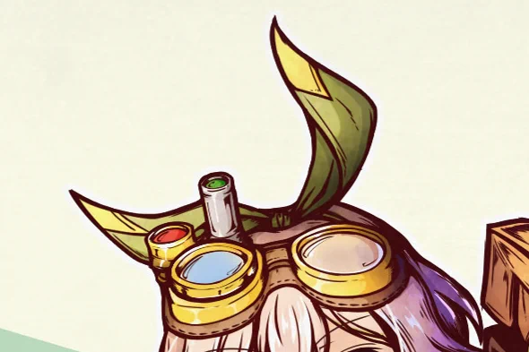 Daily Hazel Fact (40 of 100)The rabbit-ear headband is a leftover of her beta design, but it now becomes part of her backstory as she's mimicking Kytheran werehares looks (see Daily Hazel Facts #25)#100hazelfacts 