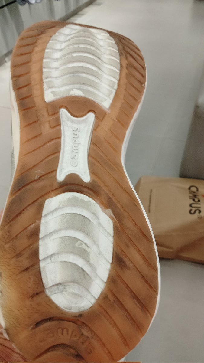 dharashah210's tweet photo. @campusshoes @campusshoes @CampusShoe 
My husband purchased campus shoe on 19/7/24 &amp; within 2 months it is damaged. See photos. I went to the store and they said it does not come in warranty. Very bad experience. Never buy campus shoes. Need full refund or replacement. https://t.co/V2PhDnzVom