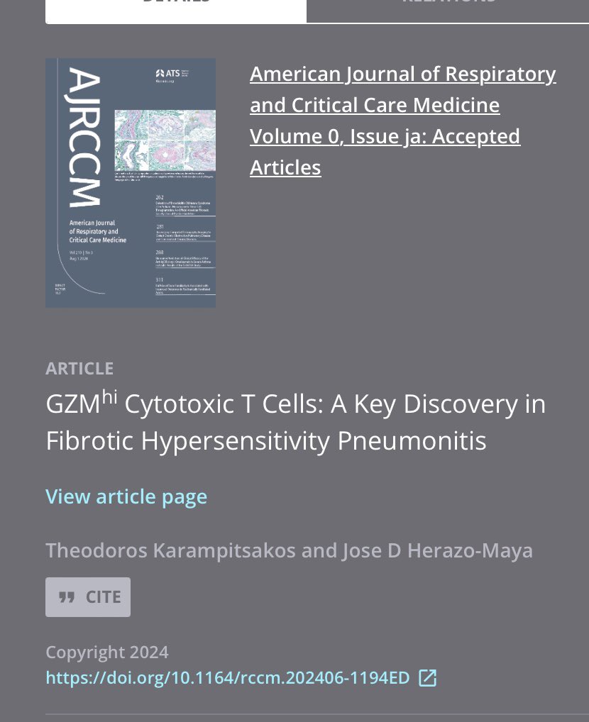 Naftali Kaminski (@kaminskimed) on Twitter photo Superb editorial by <a href="/herazo_maya/">Jose D. Herazo-Maya</a> & <a href="/TKarampitsakos/">Theodoros Karampitsakos</a> about our paper using #ScRNASeq to glean immune aberrations in Fibrotic Hypersensivity Pneumonitis - I’m biased but they perfectly highlight the strengths, limitations & implications of our paper. 👏🏼👏🏼👏🏼
atsjournals.org/doi/epdf/10.11… Superb editorial by <a href="/herazo_maya/">Jose D. Herazo-Maya</a> & <a href="/TKarampitsakos/">Theodoros Karampitsakos</a> about our paper using #ScRNASeq to glean immune aberrations in Fibrotic Hypersensivity Pneumonitis - I’m biased but they perfectly highlight the strengths, limitations & implications of our paper. 👏🏼👏🏼👏🏼
atsjournals.org/doi/epdf/10.11…