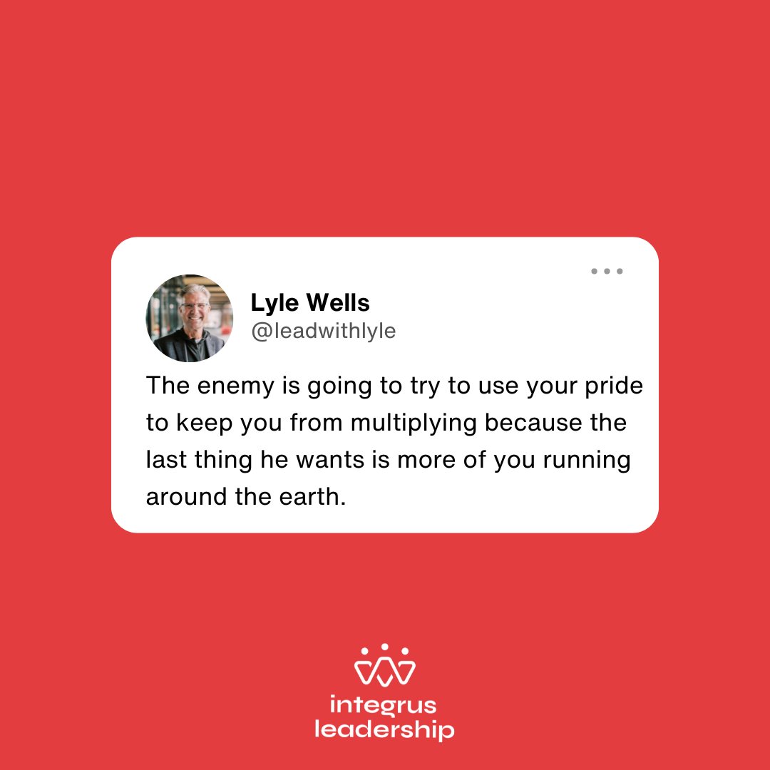 LeadwithLyle's tweet image. Don’t let pride stand in the way of your purpose. The enemy knows the power of your influence, so he’ll do everything to keep you from multiplying it. Stay humble, stay focused, and let God use you to make an impact that lasts. 🙏 #IntegrusLeadership