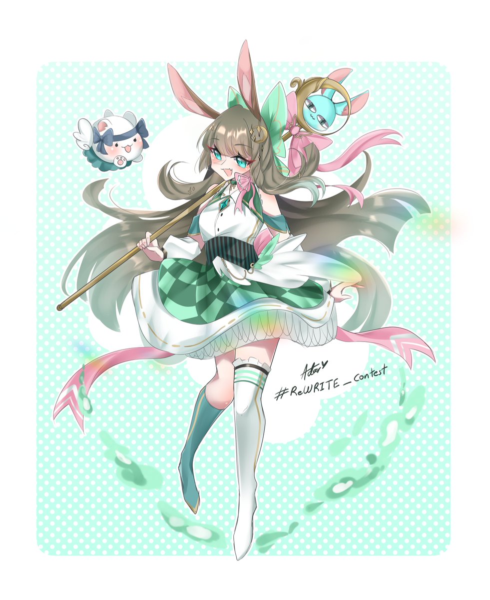 Adarnir_SB's tweet image. #ReWRITE_contest 

มาแจมนะคับผมมมม 
สาวน้อยเวทมนต์เน่กับคิวยืด(?)