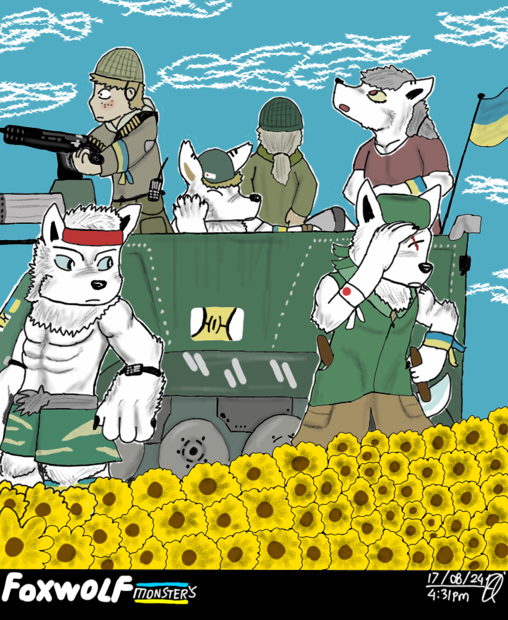 DavidOcktora's tweet photo. #digitalart #anthro #monsters #Foxwolfmonsters #Foxwolf #ukraine #ukraina #war #support #istandwithukraine https://t.co/i22WIqvXO0