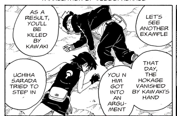 Saradapeanut's tweet photo. 🔩🥗(Thread) :-The moments where Sarada made the timeline change and save Boruto and vice versa 
(This is for people who still didn't understand how sarada changed boruto's fate ) 💛❤

#BORUTO #BoruSara #Sarada #SaradaUchiha #BorutoTwoBlueVortexCh13 #NARUTO #borutospoilers https://t.co/jX9CBcG1Ag